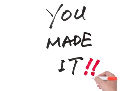 You made it words written on white board