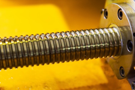 Close up view of machine tool part detailの写真素材