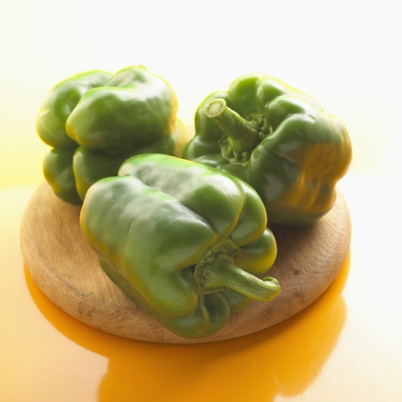 Green Bell Peppersの写真素材