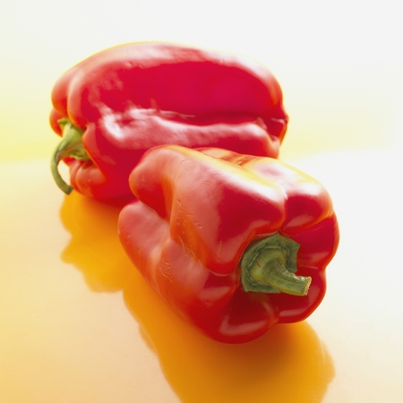 Red Bell Peppersの写真素材