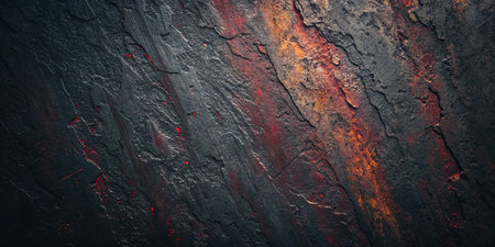 Grunge metal background or texture. Dark rustic backdrop.の素材
