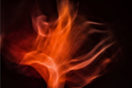 red smoke on black background, darkness concept