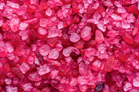 cherry abstract background salt crystals close up.