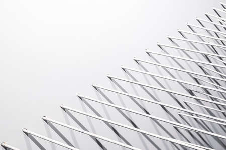 abstract pipe lines on a white background, fragment of an art composition backgroundの写真素材