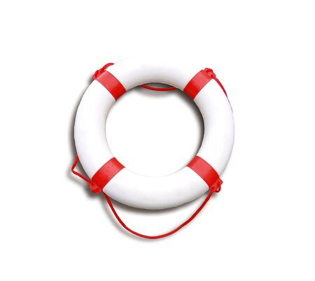 Image of live saving object over whiteの写真素材
