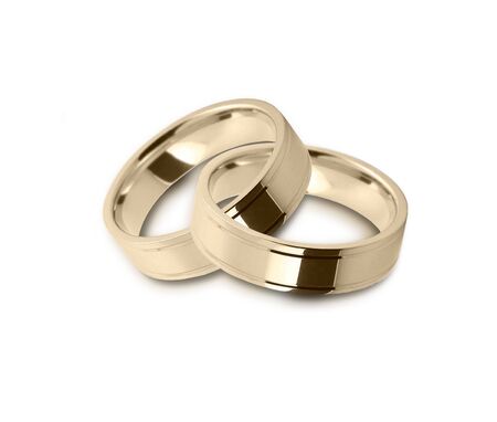 Image of two wedding tied togetherの写真素材