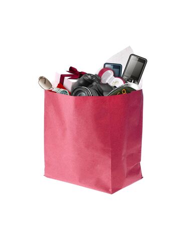Image of shopping bag full with productの写真素材