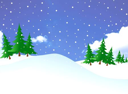 Snowy daysの写真素材