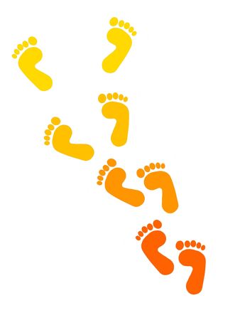 foot printの写真素材