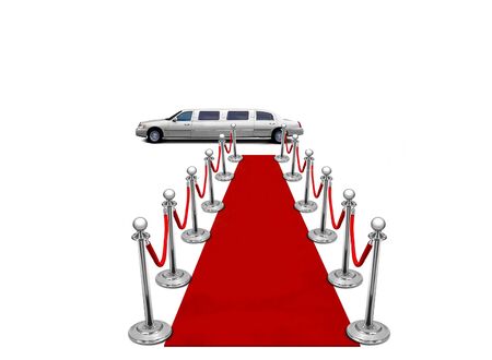 limo and red carpetの写真素材
