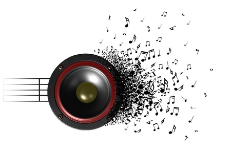 sound of music from speakerの写真素材