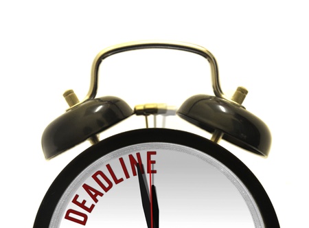 Deadline alarm clockの写真素材