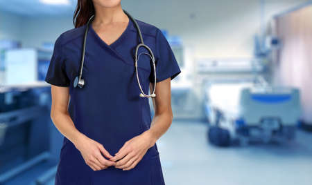 medical staff in hospital emergency roomの写真素材