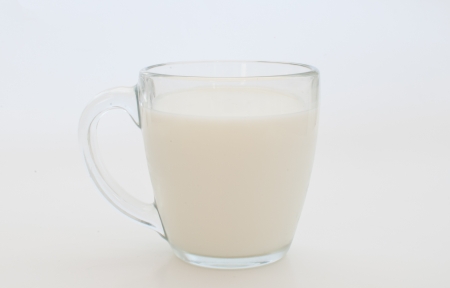 Milk in cupの写真素材