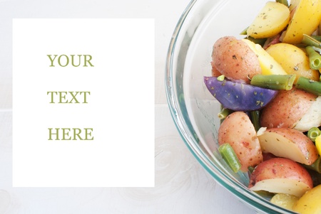 young potato salad の写真素材