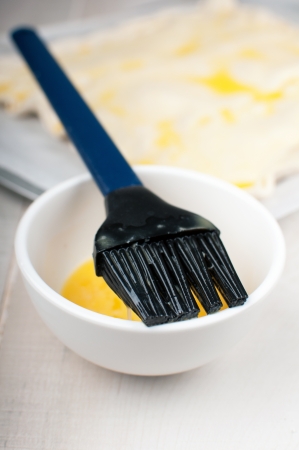 Silicon brush for egg for bakingの写真素材