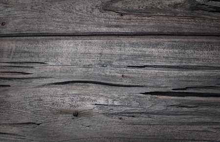 Wooden background cracked and weathered horizontalの写真素材