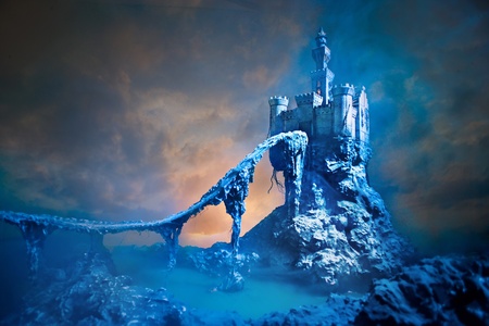 Old castle on the hillの写真素材