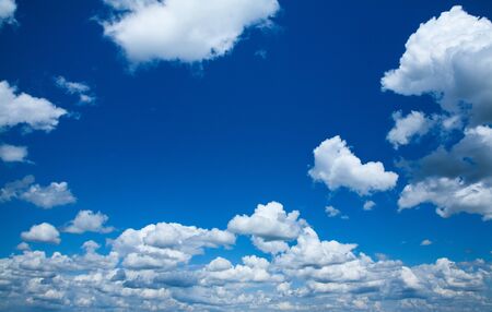 Beautiful clouds on blue sky