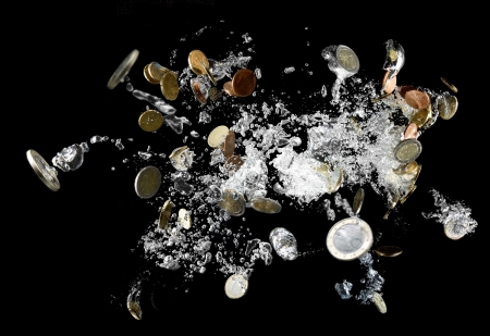 The big bang of moneyの写真素材