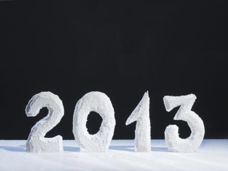 Two thousand thirteen year numeralsの写真素材