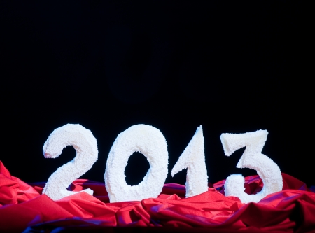 Two thousand thirteen year numeralsの写真素材