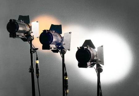 The light from the light equipment の写真素材