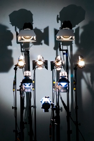 Beautiful shot of light equipmentの写真素材