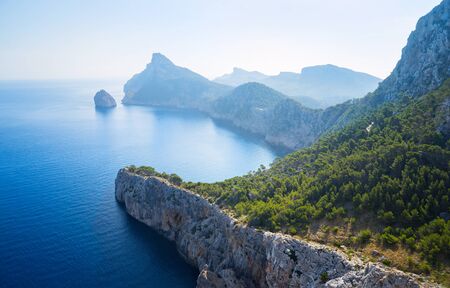 Beautiful wild seascape island of Majorcaの写真素材