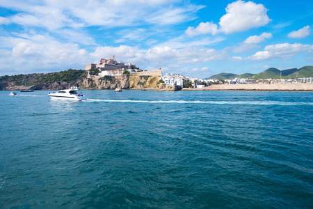 Beautiful view of city from seaの写真素材