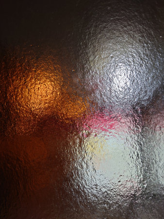 Frozen glass with transparent iceの写真素材
