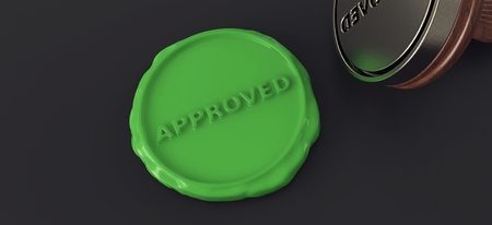 Approved Sealの写真素材