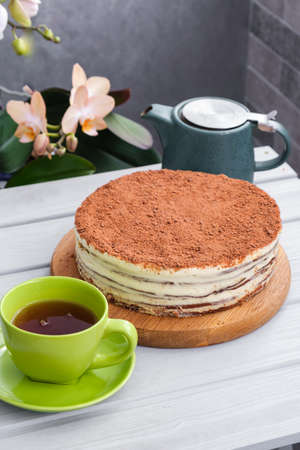 home made cakeの写真素材