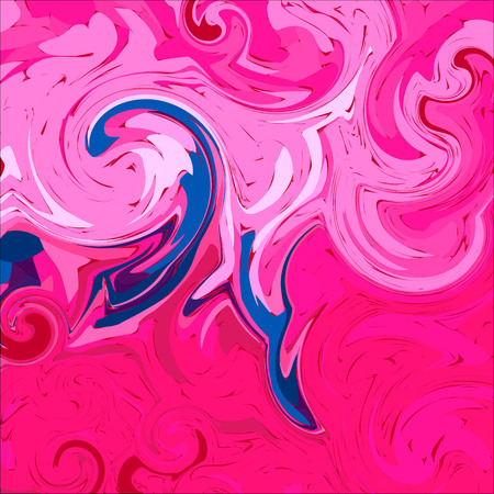 Background with swirling waves of pink illustration.のイラスト素材
