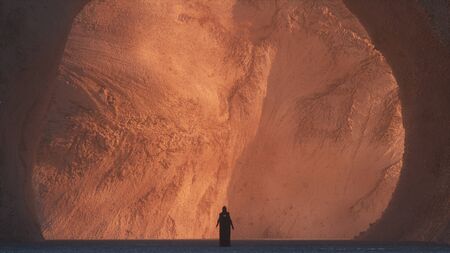 3d Illustration of an alien landscapeの写真素材