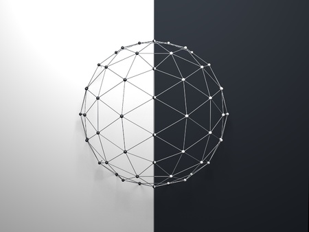 Abstract Sphere Structure Backgroundの写真素材