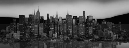 Skyscraper City Illustration PanoramicHeader