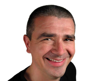Happy man smiling           