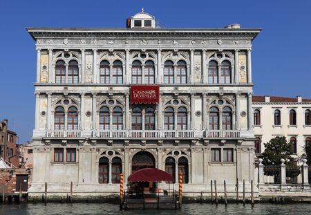 Venice, Italy- February 25th, 2011: Image of the Casino di Venezia building on the Grand Canal in Venice. The Casino building is Palazzo Ca Vendramin Calergi built between 1481-1509 and was the first great palace of the Venetian Renaissance. From 1959 itのeditorial素材