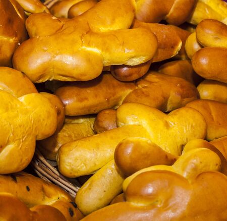 Image of a stack of festive Alsatian bakery products.