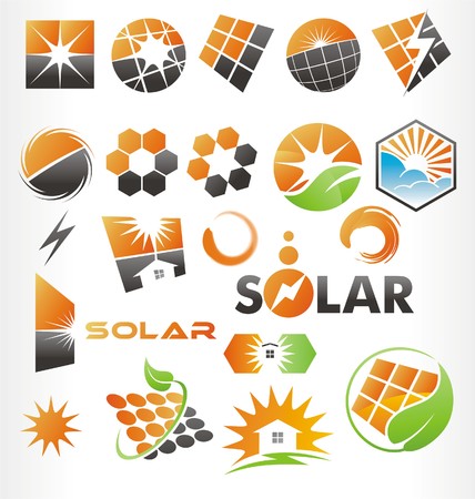 solar vector or iconsのイラスト素材