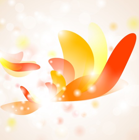 abstract hot shapes  with shineのイラスト素材