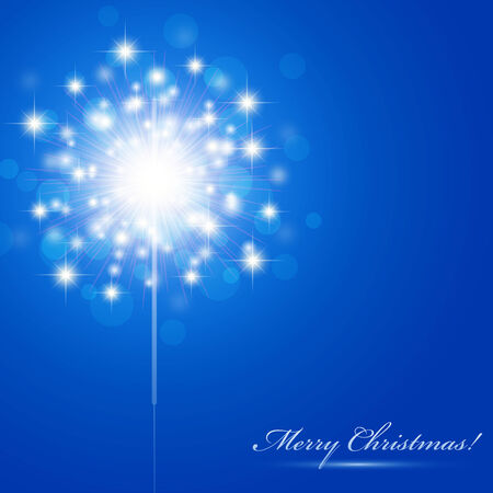 Christmas theme with sparkler and copyspaceのイラスト素材