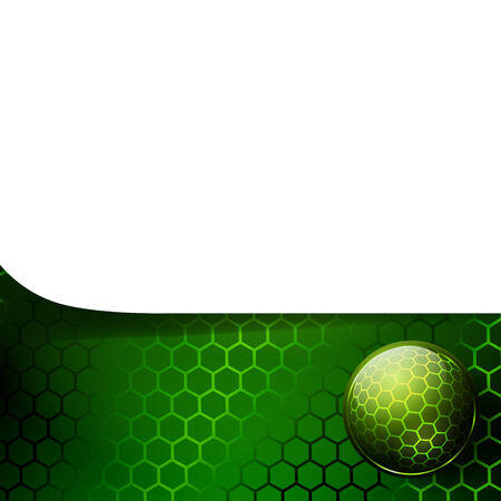 template over tech background with glossy ballのイラスト素材
