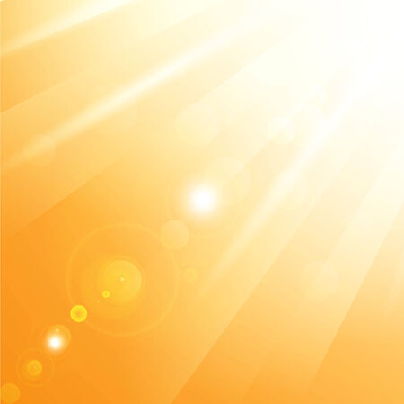 illustration of warm sun raysのイラスト素材