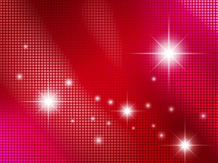 pixelate abstract red passion background with starsのイラスト素材