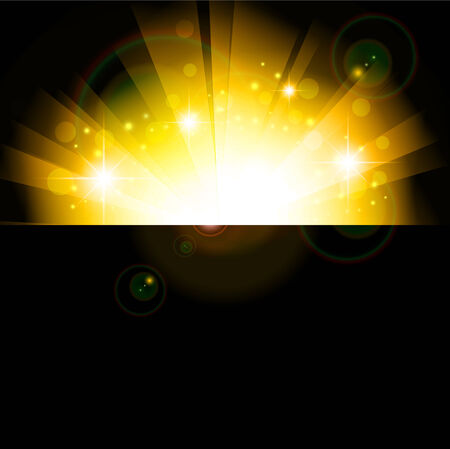 bright sun in the night, copyspaceのイラスト素材