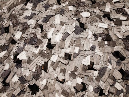 abstract textile fabric pieces background