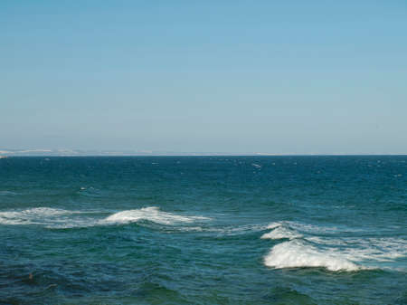 Photo of the Wavy Sea Horizonの写真素材