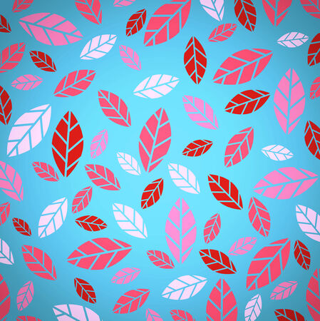 Illustration of Abstract Multicolored Leaves Background のイラスト素材